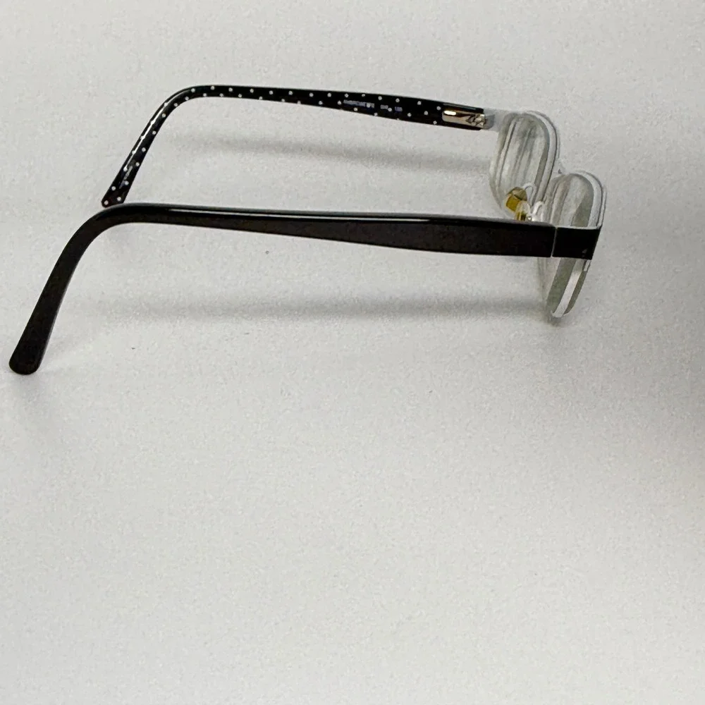 Kate Spade Ambrosette 006 Eyeglasses Black White Polka Dot 54-17-135 Frame 21959